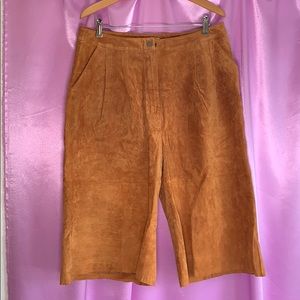 COPY - Real Suede Tan Culottes
